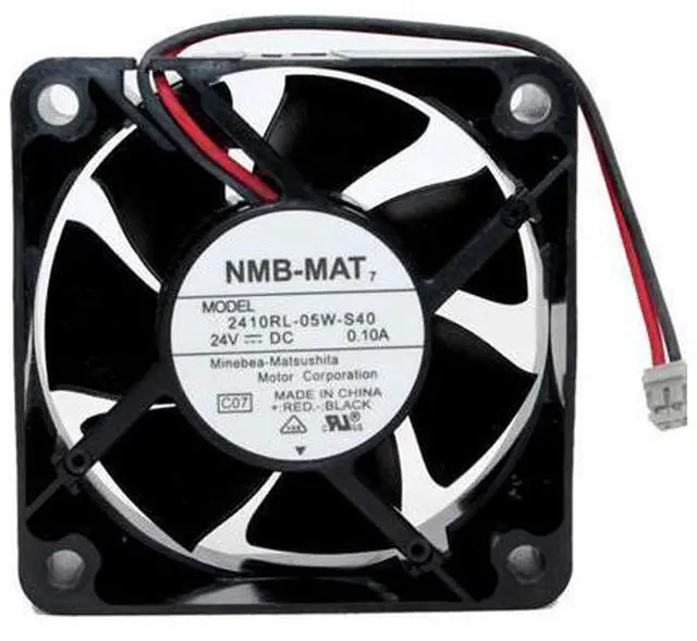 Main image of 2410RL-05W-S40 NMB-MAT 24V 0.10A 6025 6cm 2-wire inverter cooling fan