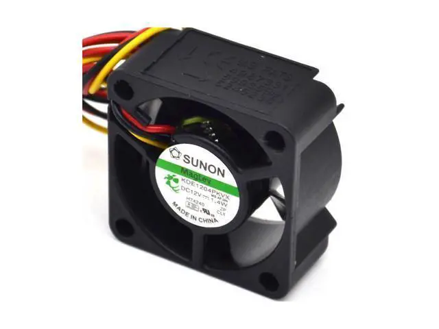 Alt view image 2 of 6 - 5pcs\/lot new and original 40*40*20mm 3-wire 4020 4 cm silent fan 1.4W KDE1204PKVX