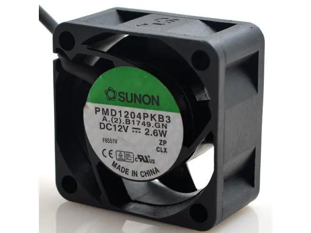 Alt view image 4 of 4 - SUNON PMD1204PKB3 12V 2.6W 4020 4CM cm double ball temperature control fan
