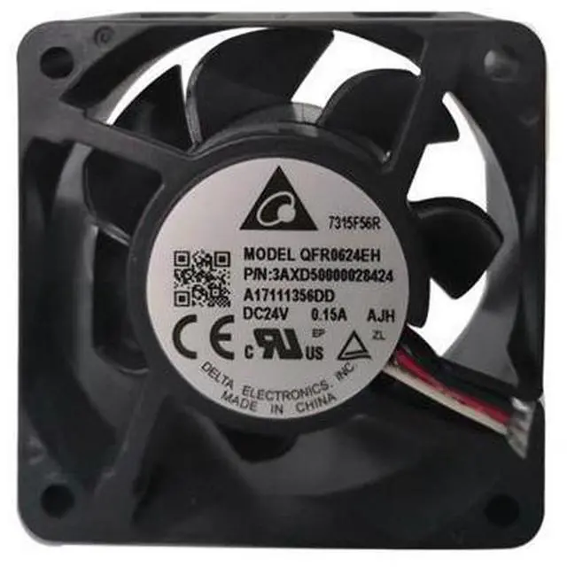 Main image of QFR0624EH brand new genuine Delta 6025 24V 0.15A 6CM / cm inverter fan 3AXD50000028424