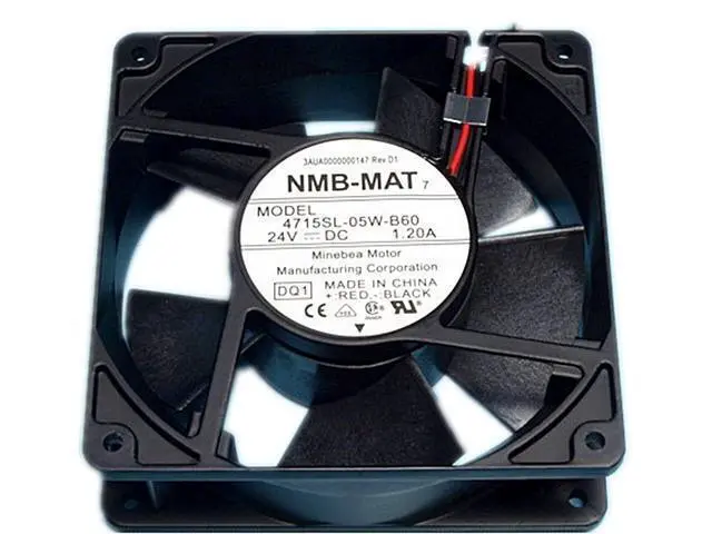 Alt view image 2 of 2 - 4715SL-05W-B60 Original NMB 24V 1.20A 120*120*38 Waterproof Axial Fan