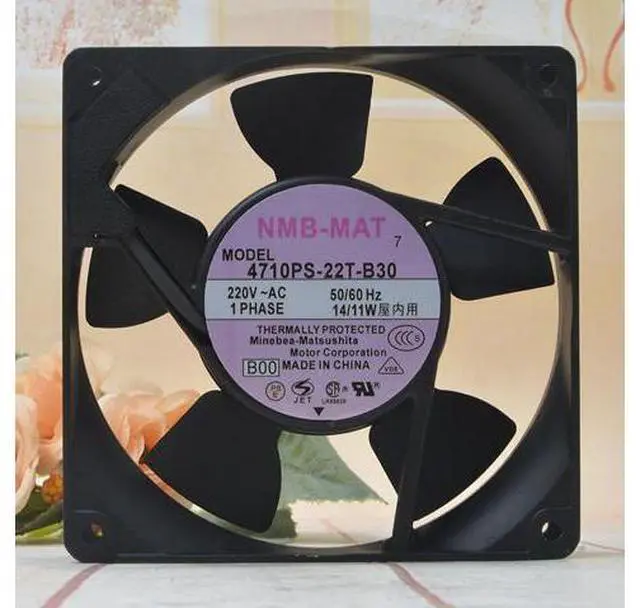 Main image of 4710PS-22T-B30 NMB 12025 220V 14 / 11W 12CM inverter aluminum case axial fan