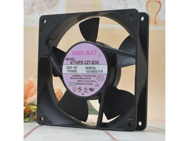Alt view image 3 of 4 - 4710PS-22T-B30 NMB 12025 220V 14 / 11W 12CM inverter aluminum case axial fan