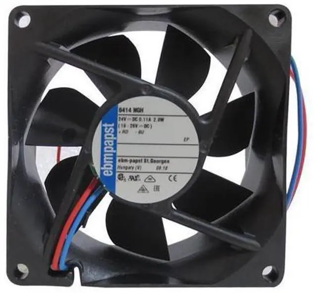 Main image of 8414NGH Germany ebm-papst axial fan 80 x 80 x 25mm DC 24V 2.8W