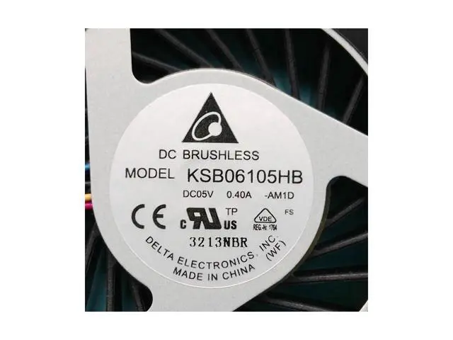 Alt view image 2 of 3 - New original cpu cooling fan for Delta KSB06105HB DC 5V 0.4A -AM1D 4PIN