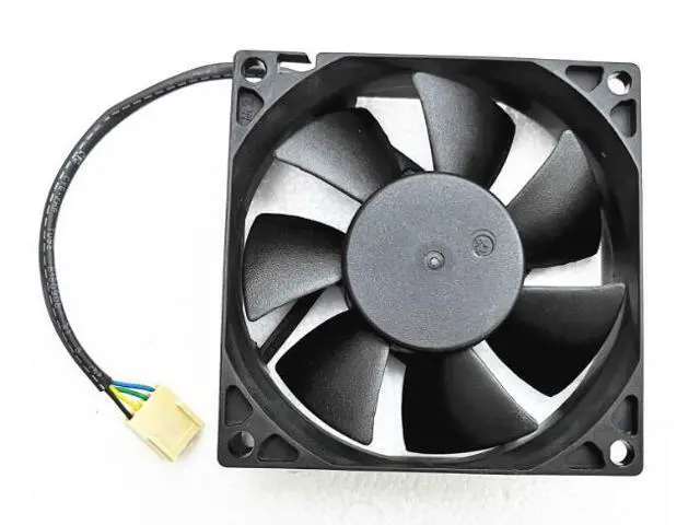 Alt view image 2 of 2 - New original Taiwan ADDAi AD0812UX-A7BGL8025 12V 0.33A 4 line temperature-controlled radiation fan