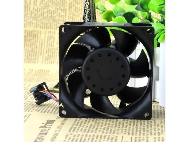 Alt view image 2 of 4 - Delta PFC0812DE 8CM 12V 3.30A 8038 4-wire PWM high air volume violence booster fan