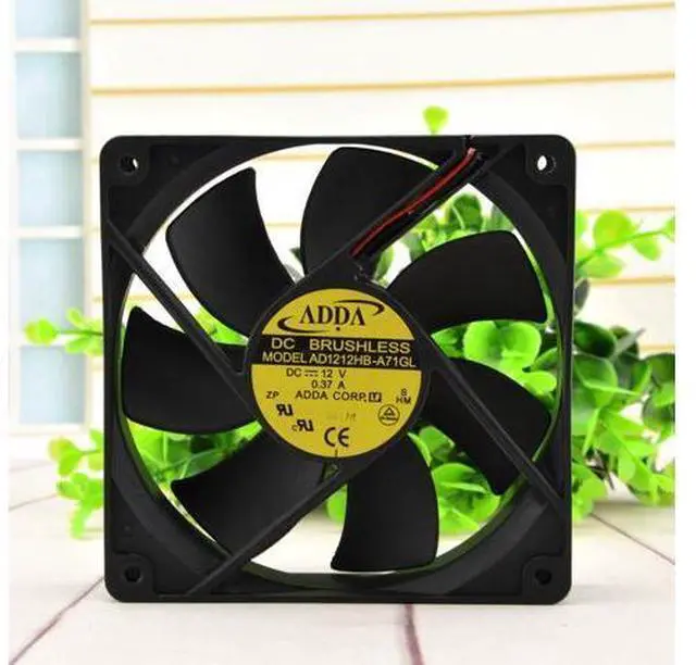 Main image of ADDA 12cm 12V 0.37A 12025 AD1212HB-A71GL Chassis Power Supply Silent Fan