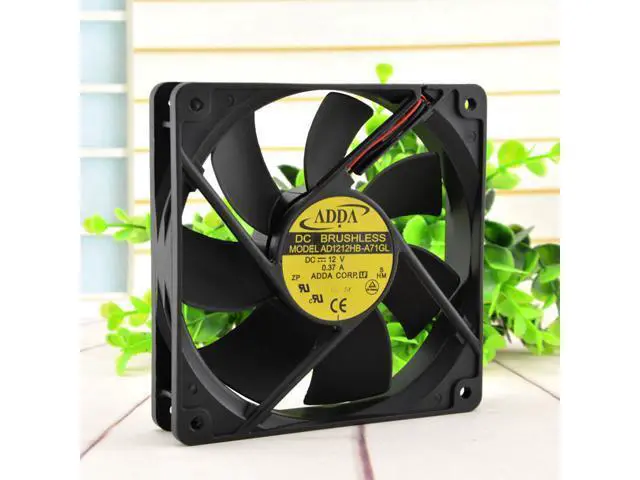 Alt view image 2 of 3 - ADDA 12cm 12V 0.37A 12025 AD1212HB-A71GL Chassis Power Supply Silent Fan