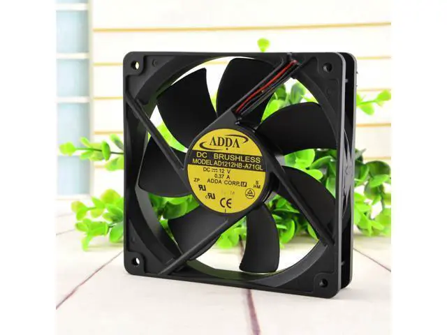 Alt view image 3 of 3 - ADDA 12cm 12V 0.37A 12025 AD1212HB-A71GL Chassis Power Supply Silent Fan