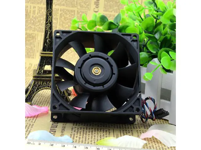Alt view image 3 of 3 - AFC0912DE Original Delta 9038 12V 0.5A 2.5A 4-Wire Double Ball 9CM Violent Fan