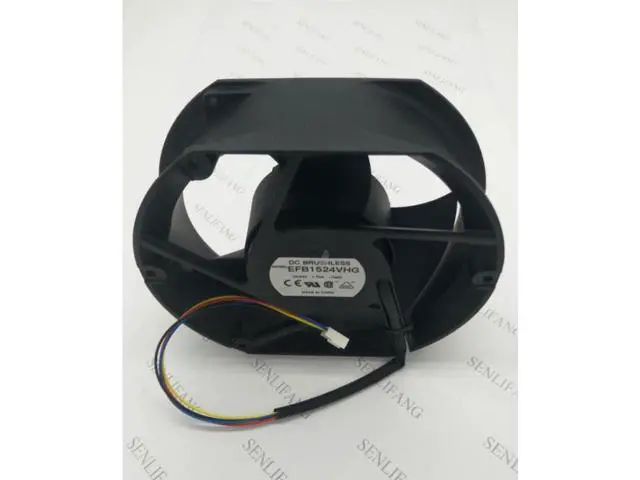 Alt view image 3 of 4 - Delivery.17CM 17050 24V 1.70A large wind volume 4 wire frequency conversion fan EFB1524VHG waterproof
