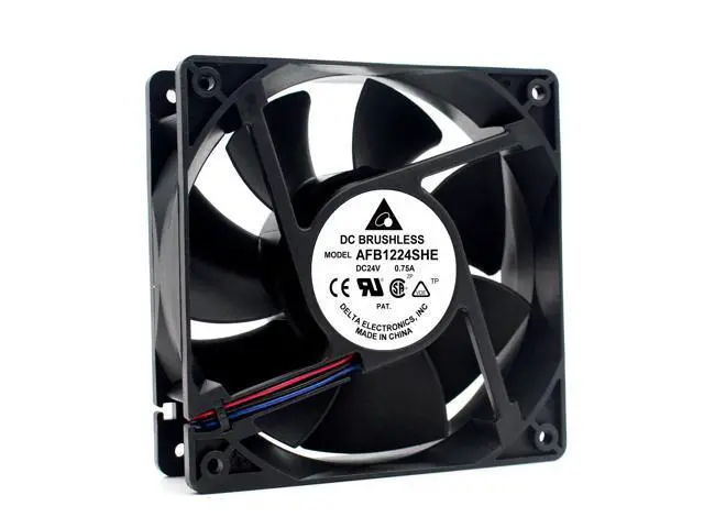Alt view image 5 of 5 - Original Delta AFB1224SHE 12038 24V 0.75A 12CM large air volume inverter fan