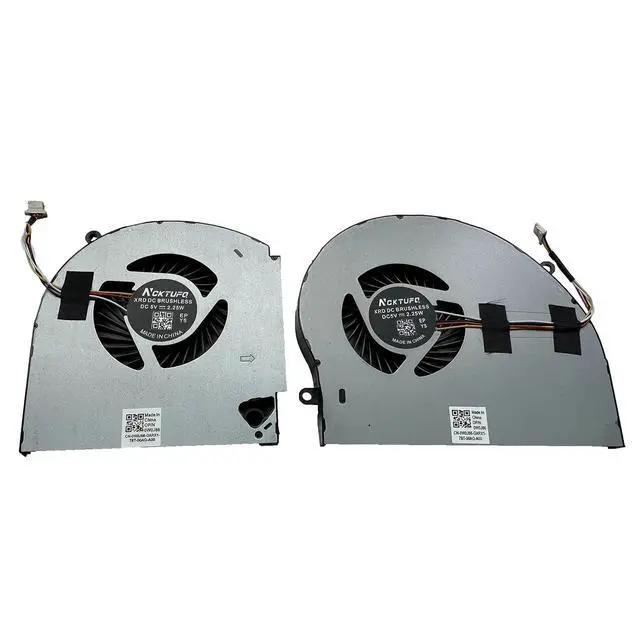 Alt view image 2 of 7 - Replacement New CPU and GPU Cooling Fan for Dell Alienware 17 R4 R5 Series MG75090V1-C060-S9A MG75090V1-C070-S9A P31E ALW17C 0K2PKV 04RFW1 DC5V 0.4A Fan