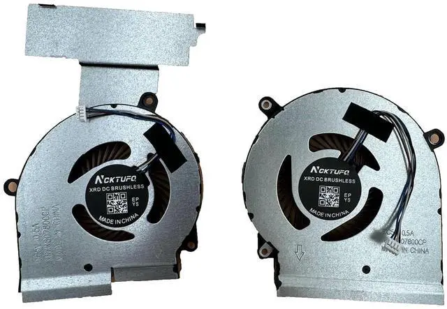 Main image of New CPU+GPU Cooling Fan Replacement for HP Omen 15-DC 15-dc0000 15-dc1000 15-dc2000 15t-dc000 15t-dc100 CPU Gpu Cooling Fan Set L30203-001 L30204-001