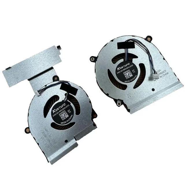 Alt view image 3 of 6 - New CPU+GPU Cooling Fan Replacement for HP Omen 15-DC 15-dc0000 15-dc1000 15-dc2000 15t-dc000 15t-dc100 CPU Gpu Cooling Fan Set L30203-001 L30204-001