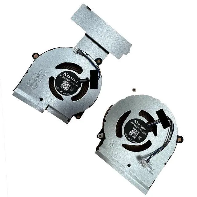 Alt view image 4 of 6 - New CPU+GPU Cooling Fan Replacement for HP Omen 15-DC 15-dc0000 15-dc1000 15-dc2000 15t-dc000 15t-dc100 CPU Gpu Cooling Fan Set L30203-001 L30204-001