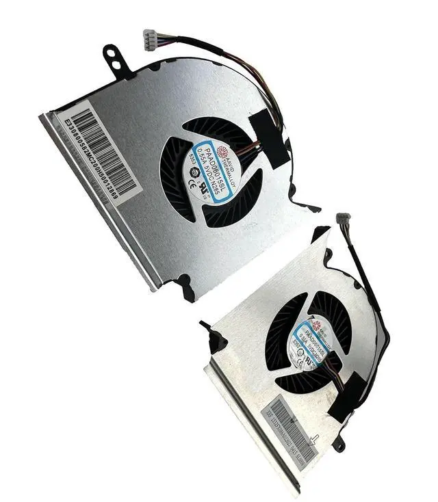 Alt view image 4 of 7 - New CPU+GPU Cooling Fan Replacement for MSI GE75 GP75 GL75 WE75 VR MS-17E2 PABDD06015SL N414 N417 N384