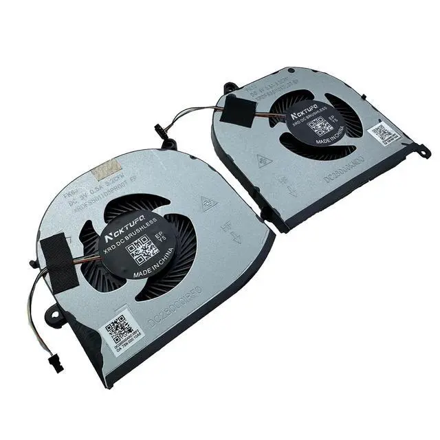 Alt view image 4 of 7 - Replacement CPU+GPU Cooling Fan for Dell XPS 15 9570 & XPS 15 7590, Precision 5530 5540 Series Laptop P/N: 008YY9 0TK9J1 TK9J1 08YY9