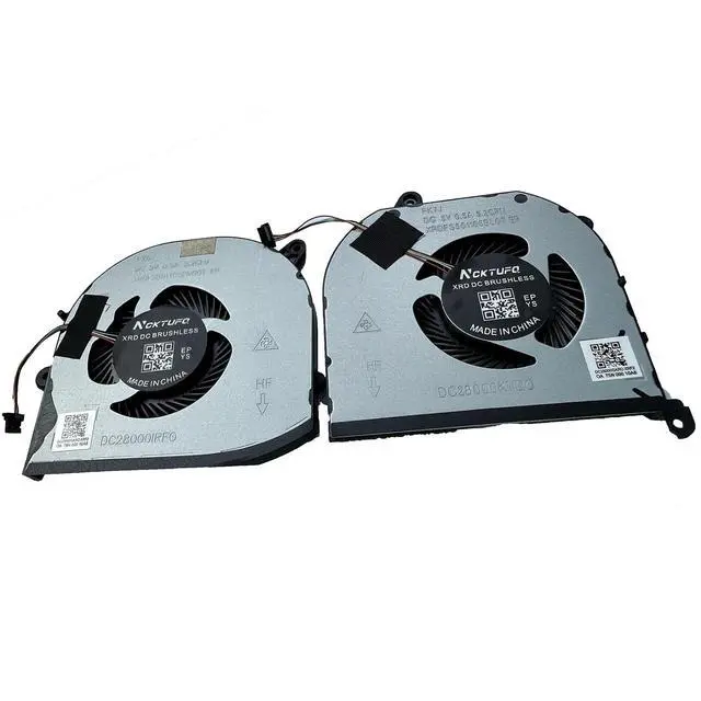 Alt view image 3 of 7 - Replacement CPU+GPU Cooling Fan for Dell XPS 15 9570 & XPS 15 7590, Precision 5530 5540 Series Laptop P/N: 008YY9 0TK9J1 TK9J1 08YY9