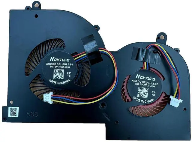 Main image of Replacement New Laptop GPU Cooling Fan for MSI GS65 GS65VR P65 MS-16Q1 MS-16Q2 MS-16Q3 Series 16Q2-GPU-CW E149618 BS5005HS-U3N GPU Fan