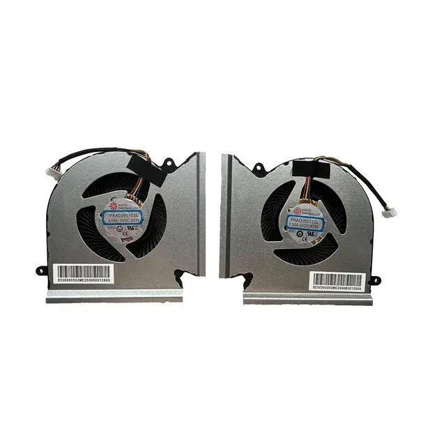 Alt view image 2 of 7 - Replacement New CPU+GPU Cooling Fan for MSI GE66 GP66 GL66, GE66 10SGS 10SF 10SFS, GP66 10UH 10UG 11UG 11UE, GL66 MS-1541 MS-1542 PABD08008SH N440 N441 DC5V 1.0A