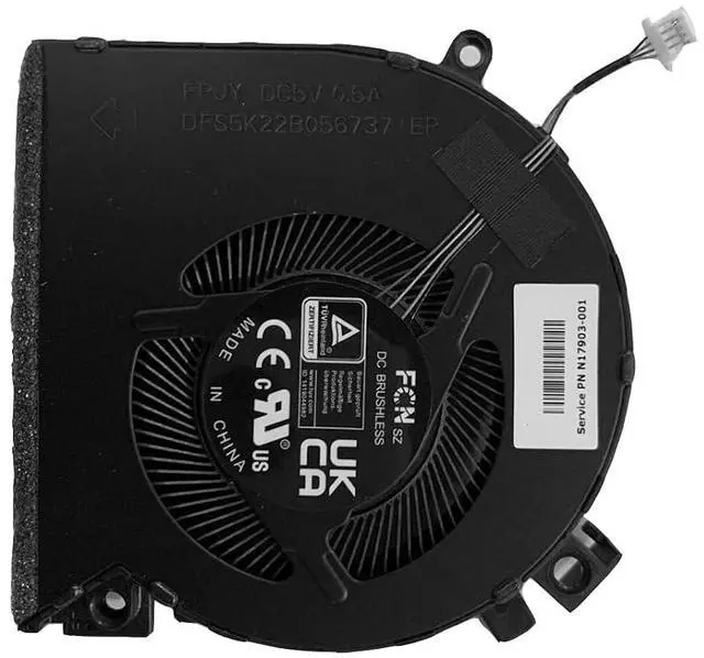 Main image of Replacement Laptop CPU Cooling Fan N13304-001 Replacement for HP Victus 15-FA 15-FB 15-FA0025NR 15-FB1013DX 15-FB0028NR, Black