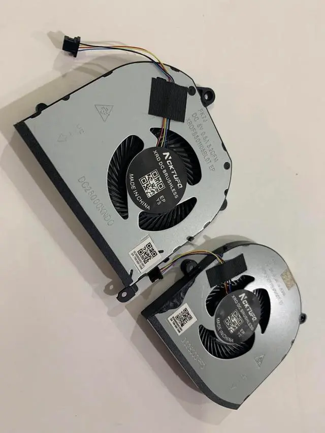 Alt view image 6 of 7 - Replacement Laptop CPU Cooling Fan for Dell Precision 5530 5540 SeriesDell XPS 15 9570 XPS 15 7590CPU/GPU Cooling FanP/N: 008YY9 0TK9J1 DFS501105PR0T FKCH DFS501105PR0T DFS201105PR0T