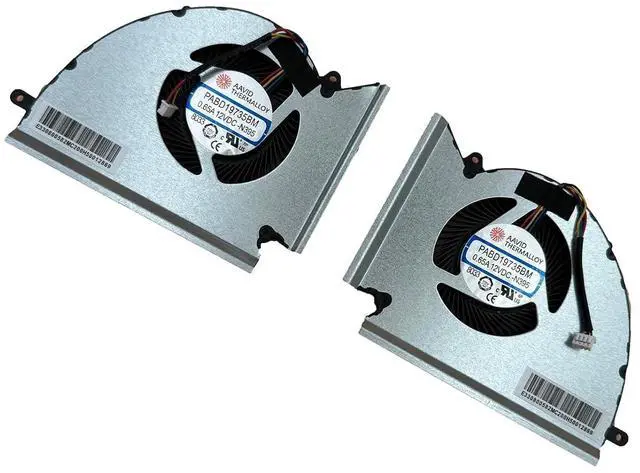 Alt view image 4 of 4 - Laptop Replacement CPU+GPU Cooling Fan for Alpha 17 C7VG C7VF MS-17K2 MS-17KK WE76 MS-17K3 17K2 17K1 MSI GE76 GP76 WE76