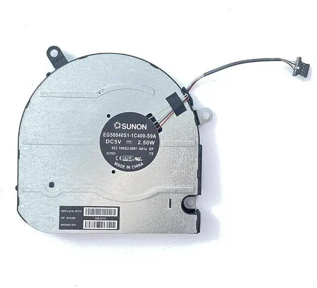 Alt view image 4 of 6 - Replacement CPU+GPU Cooling Fan for HP Envy X360 15M-EU 15M-ES | 15T-ES,15-EU,15Z-EU, TPN-W149, TPN-W150, DC5V, Laptop Fan, EG50040S1-1C400-S9A, EG50040S1-1C410-S9A, M45465-001, M45466-001