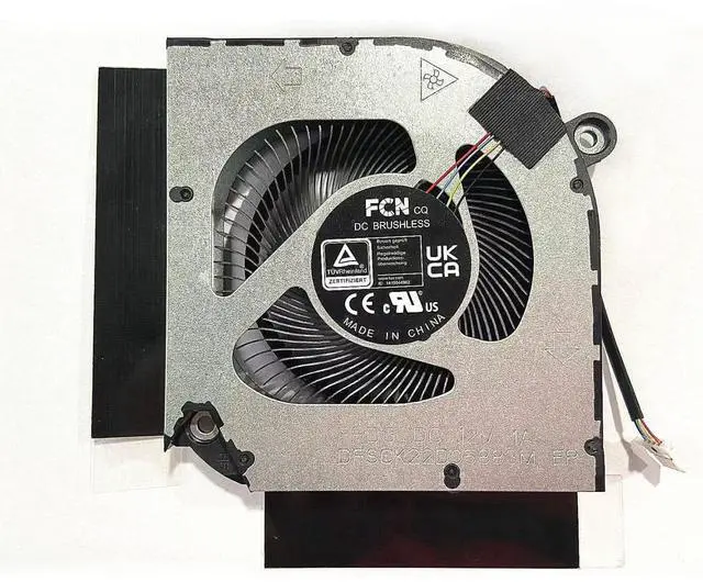 Alt view image 5 of 6 - CPU+GPU Cooling Fan Replacement for Acer Nitro 5 AN515-58 DC12V | AN517-55 AN515-46 N22C1 Predator Helios 300 PH317-55 PH315-55 PH317-56 DFSCK22D05883M FPDG DFSCL12E16486M FPDH