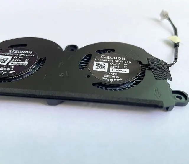 Alt view image 3 of 4 - CPU Cooling Fan Replacement for Dell XPS 13 9380 7390 0980WH | ND55C19-19A14 DC5V Laptop Fan 980WH