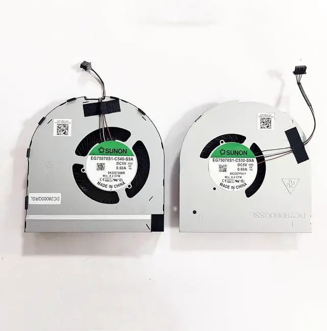 Alt view image 2 of 6 - CPU+GPU Cooling Fan Replacement for Dell Precision 7550 7560