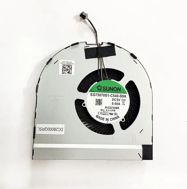 Alt view image 4 of 6 - CPU+GPU Cooling Fan Replacement for Dell Precision 7550 7560