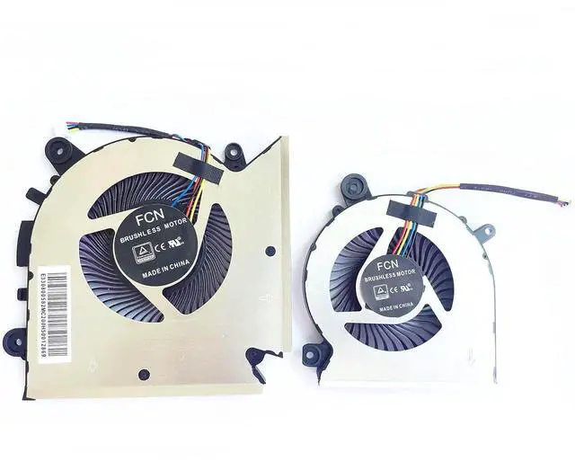 Alt view image 2 of 6 - New CPU+GPU Cooling Fan Replacement for MSI GF63 GF65 Thin MS-16R1 MS-16R2 MS-16R3 MS-16R5 WF65 PABD08008SH N413 PAAD06015SL N433