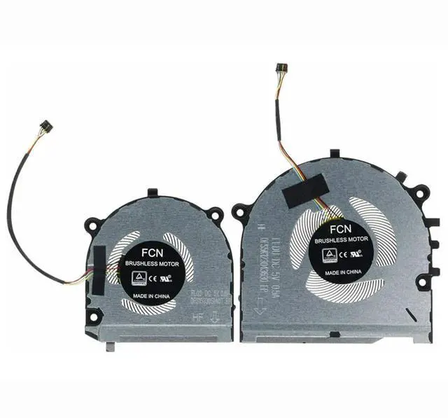 Alt view image 2 of 6 - New CPU+GPU Cooling Fan Replacement for Lenovo ThinkBook 13s-IWL 13s-IML K3-IWL S540-13IWL Series DFS5K123043630 FLDU DFS150305140T FL03
