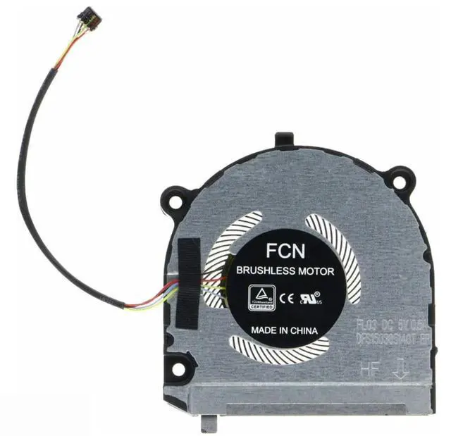 Alt view image 6 of 6 - New CPU+GPU Cooling Fan Replacement for Lenovo ThinkBook 13s-IWL 13s-IML K3-IWL S540-13IWL Series DFS5K123043630 FLDU DFS150305140T FL03