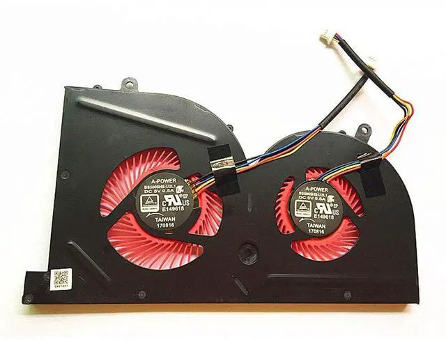 Main image of Fleshy Leaf GPU Cooling Fan for MSI GS63 GS63VR GS73 GS73VR GS62 MS-17B1 | MS-17B2 MS-16K2 MS-16K3 Stealth Pro BS5005HS-U2L1 4-pin