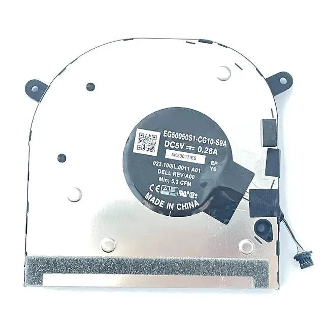 Alt view image 5 of 6 - Replacement CPU+GPU Integrated Graphics Cooling Fan for Dell XPS 17 9700 9710 9720 Precision 5750 5760 EG50050S1-CG11-S9A EG50050S1-CG21-S9A DC5V 0.26A 0XR6Y 0C4YVP