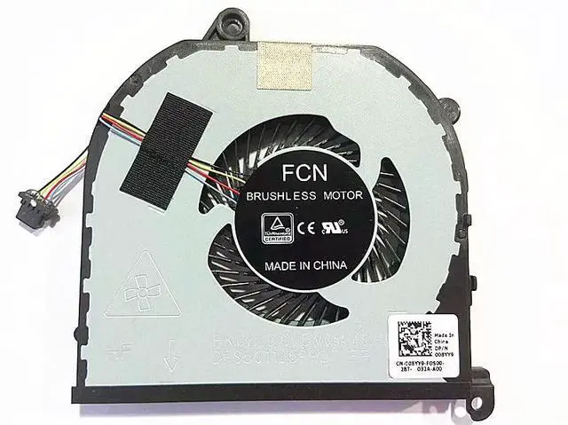 Alt view image 3 of 5 - CPU+GPU Cooling Fan Replacement for Dell XPS 15 9570 Precision 5520 5530 | M5520 M5530 Series Laptop Fan TK9J1 08YY9 008YY9 0TK9J1