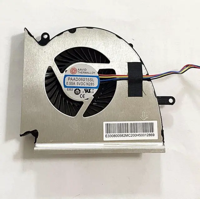 Alt view image 4 of 5 - CPU+GPU Cooling Fan Replacement for MSI GE75 Raider GP75 GL75 | WE75 MS-17E7 MS-17E5 MS-17E4 MS-17E2 Series Laptop PABDD06015SL N414 N417 DC5V 0.55A Fan