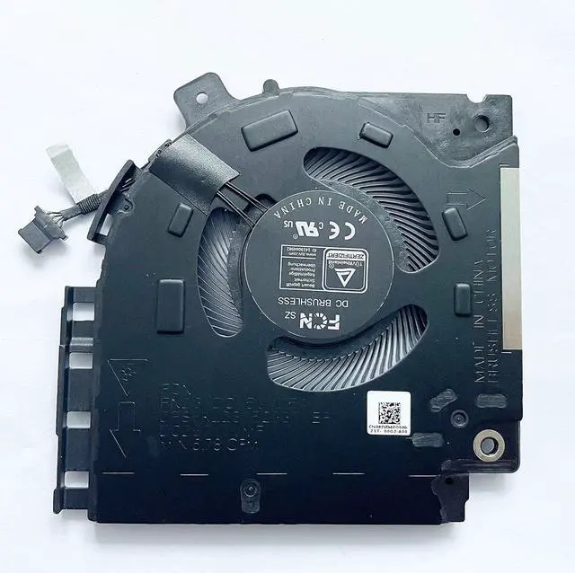 Alt view image 5 of 6 - CPU+GPU Cooling Fan Replacement for Dell Alienware X15 R1 RTX30 | DFS5K22305283T FND3 DFS5K22115371S FND2 DC5V 0.5A 082VD4 0V0G61