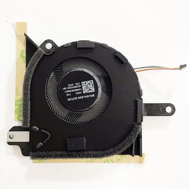 Alt view image 4 of 6 - Replacement CPU+GPU Cooling Fan for ASUS ROG Flow X13 2023 GV302X GV302XI GV302XV GV302XU GV302XA DC5V Series 13NR0EN0T04011 13NR0EN0T05011 DFS5L22H05B858 FQ6U DFS5L22H05B857 FQ6T