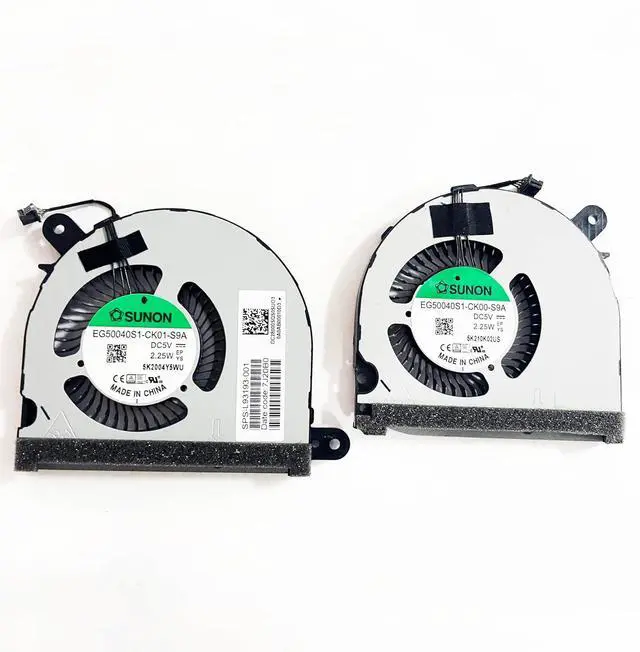 Alt view image 2 of 6 - CPU+GPU Cooling Fan Replacement for HP Envy x360 15-EE 15-ED 15M-EE 15M-ED 15M-EE013DX 15M-EE0023DX 15M-ED0013DX 15-ED0003CA 008CA 010CA 056NR 15M-ED1013DX 15M-ED1023DX L93193-001 L93194-001 TPN-C149