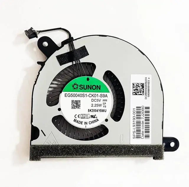 Alt view image 6 of 6 - CPU+GPU Cooling Fan Replacement for HP Envy x360 15-EE 15-ED 15M-EE 15M-ED 15M-EE013DX 15M-EE0023DX 15M-ED0013DX 15-ED0003CA 008CA 010CA 056NR 15M-ED1013DX 15M-ED1023DX L93193-001 L93194-001 TPN-C149