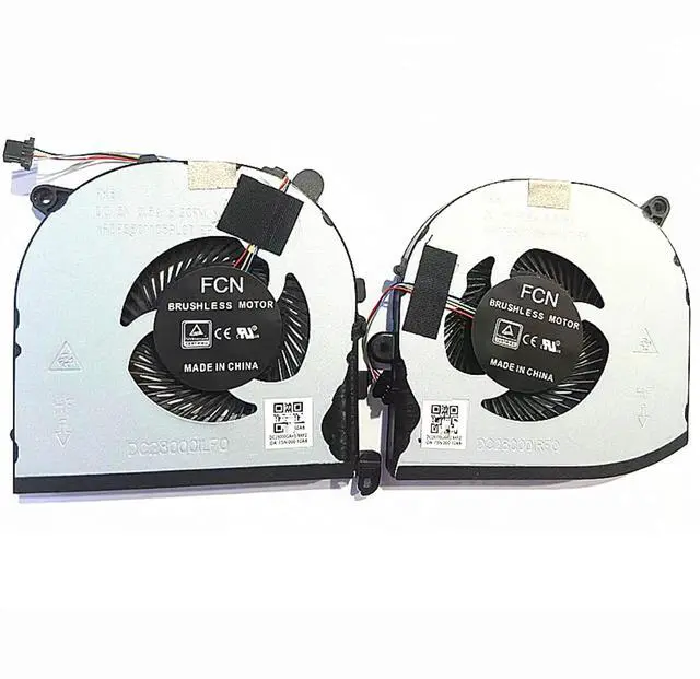 Alt view image 2 of 5 - CPU+GPU Cooling Fan Replacement for Dell XPS 15 9560 Precision 5520 0VJ2HC | 0TK9J1 M5520 P56F Laptop Fan VJ2HC TK9J1