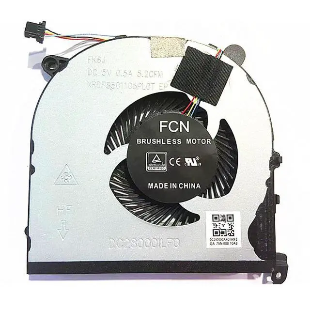 Alt view image 5 of 5 - CPU+GPU Cooling Fan Replacement for Dell XPS 15 9560 Precision 5520 0VJ2HC | 0TK9J1 M5520 P56F Laptop Fan VJ2HC TK9J1