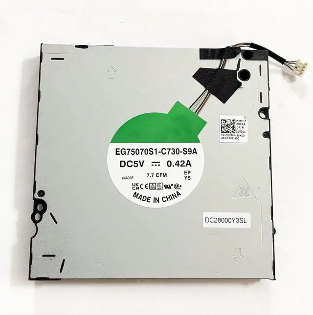 Alt view image 4 of 4 - CPU+GPU Cooling Fan Replacement for DELL Precision 7680 7670 M7680 M7670 0MFWHG DC28000Y4SL MG75090V1-C310-S9A (for RTX A3000 A4500 A5500 3080Ti)