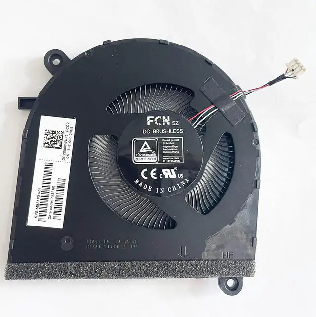Alt view image 4 of 6 - New Laptop CPU+GPU Cooling Fan for HP Spectre x360 16 INCH 2-in-1 16-F 16T-F 16-F1013DX 16-F0023DX 16-f0013dx Series M83462-001 7J23A0 7J23B0 DFS5K22B05673P FNS7 DFS5K22B05673Q FNS8