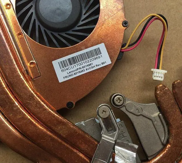 Alt view image 3 of 3 - NEW CPU Cooling heatsink Fan for Lenovo Thinkpad W510 60Y5493 60Y5494 60Y4981